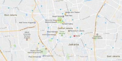 Kartta Jakarta kauppakeskuksissa