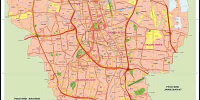 Keski-Jakarta kartta