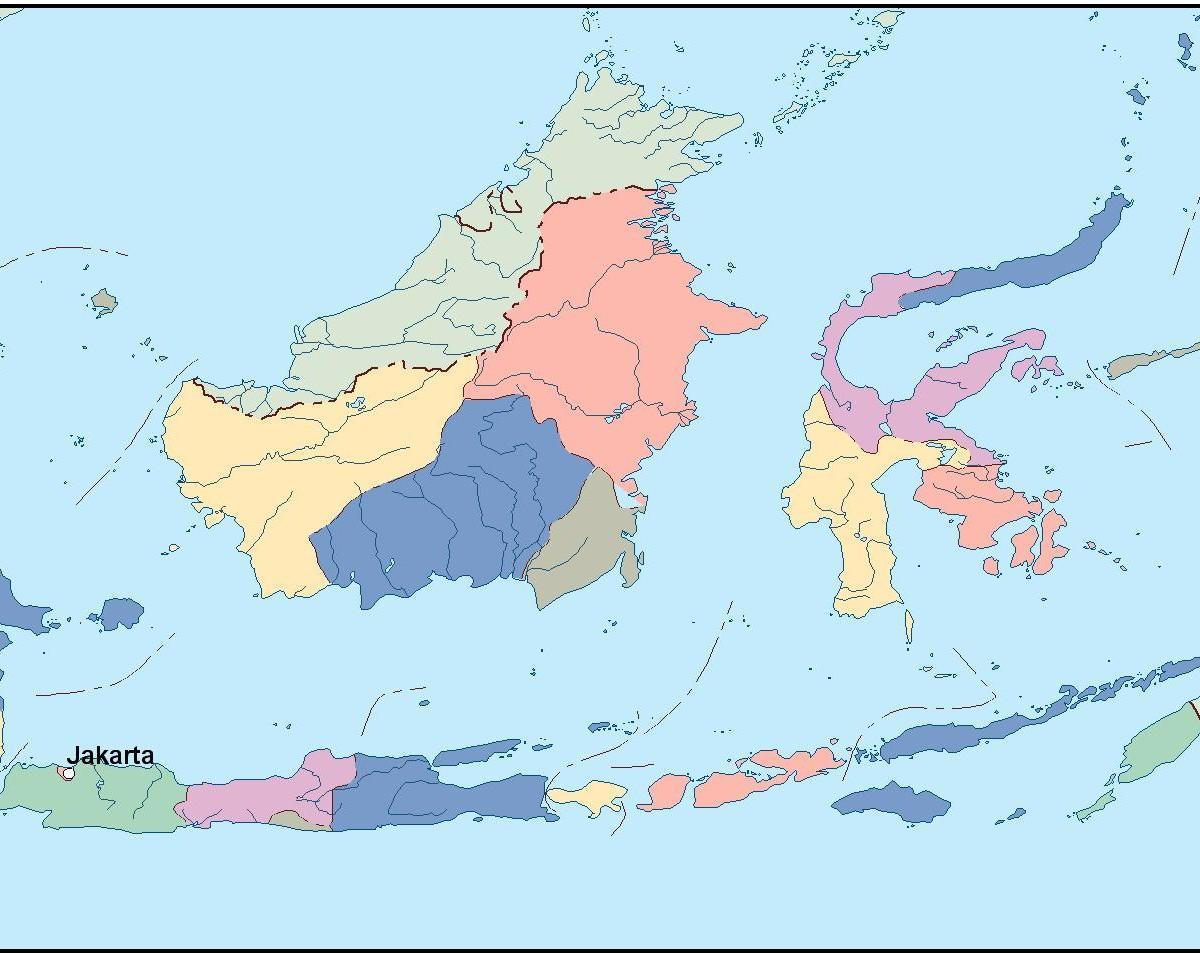 kartta Jakarta kartta vektori