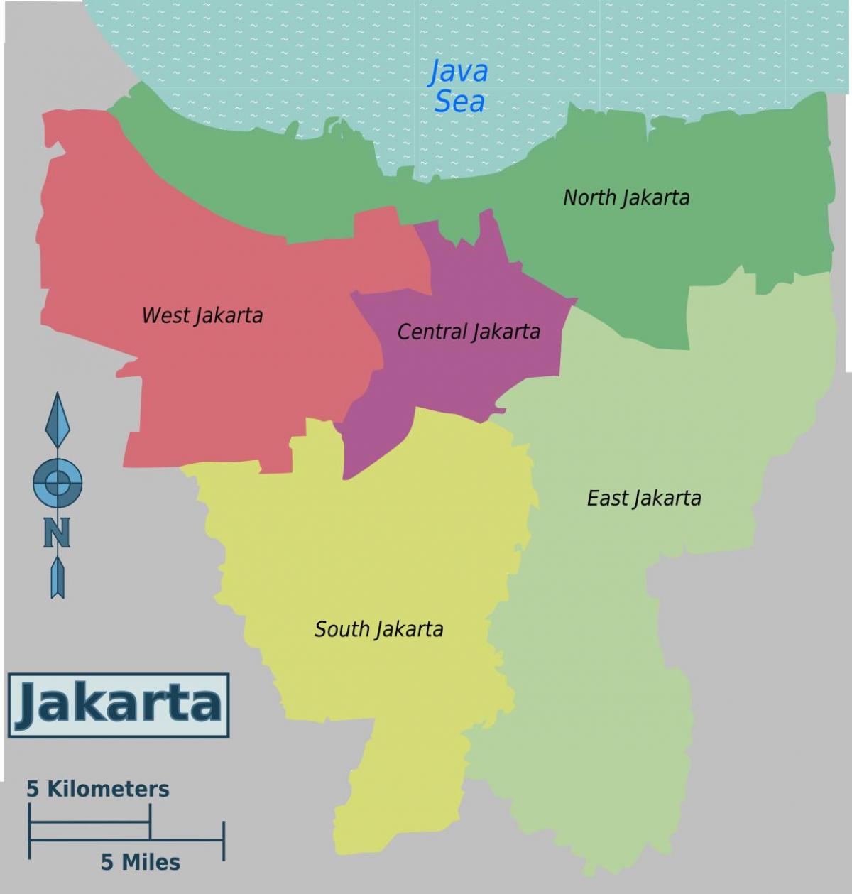 pääkaupunki indonesia kartta
