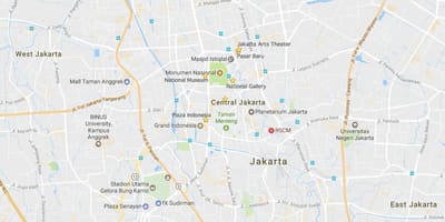 Kartta myymälä Jakarta